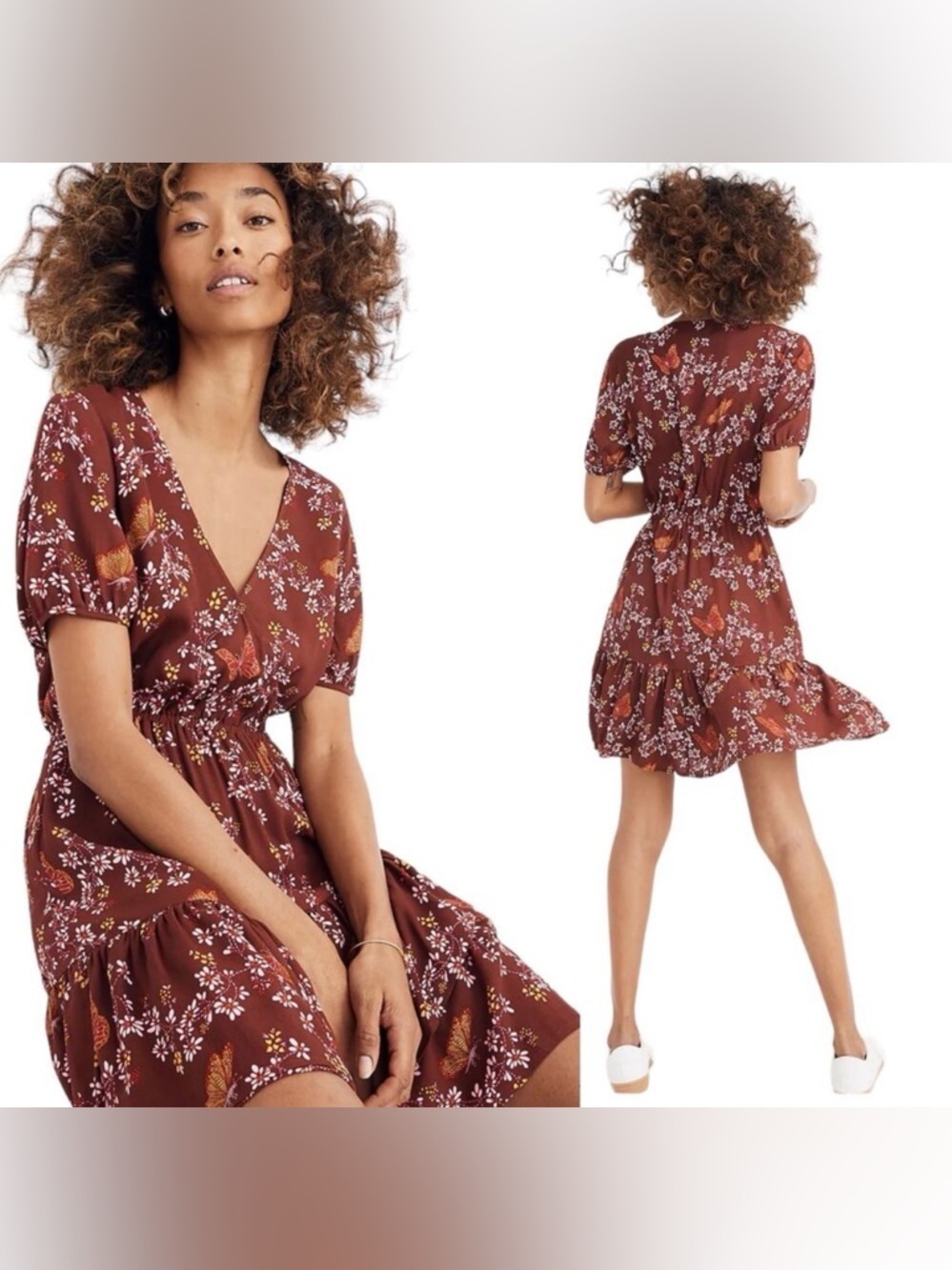 Madewell Wrap Mini Dress, Size 2